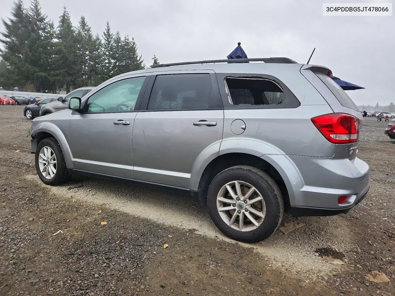 2018 DODGE JOURNEY VIN 3C4PDDBG5JT478066 — фото 2
