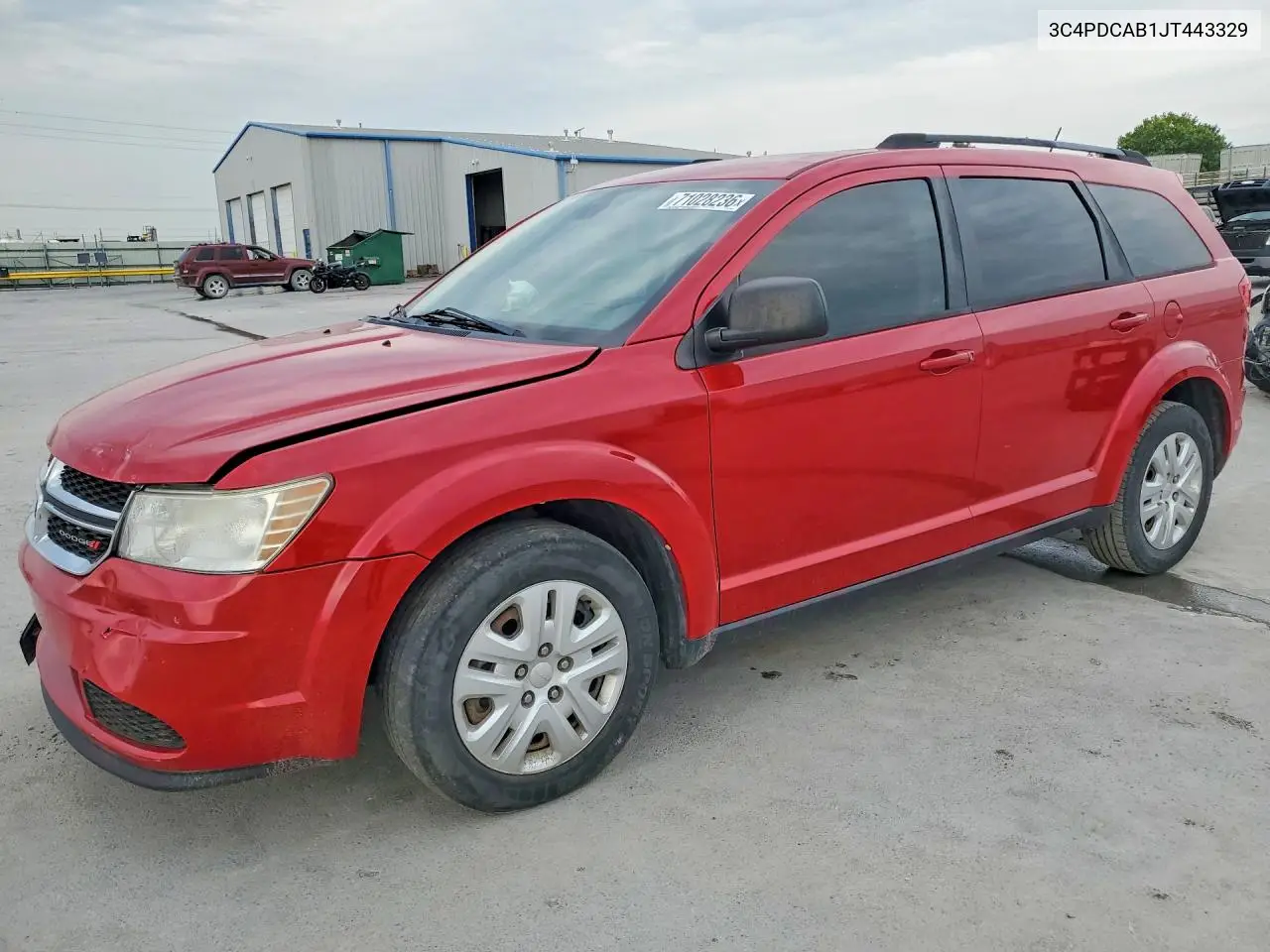 DODGE JOURNEY 2018, VIN 3C4PDCAB1JT443329
