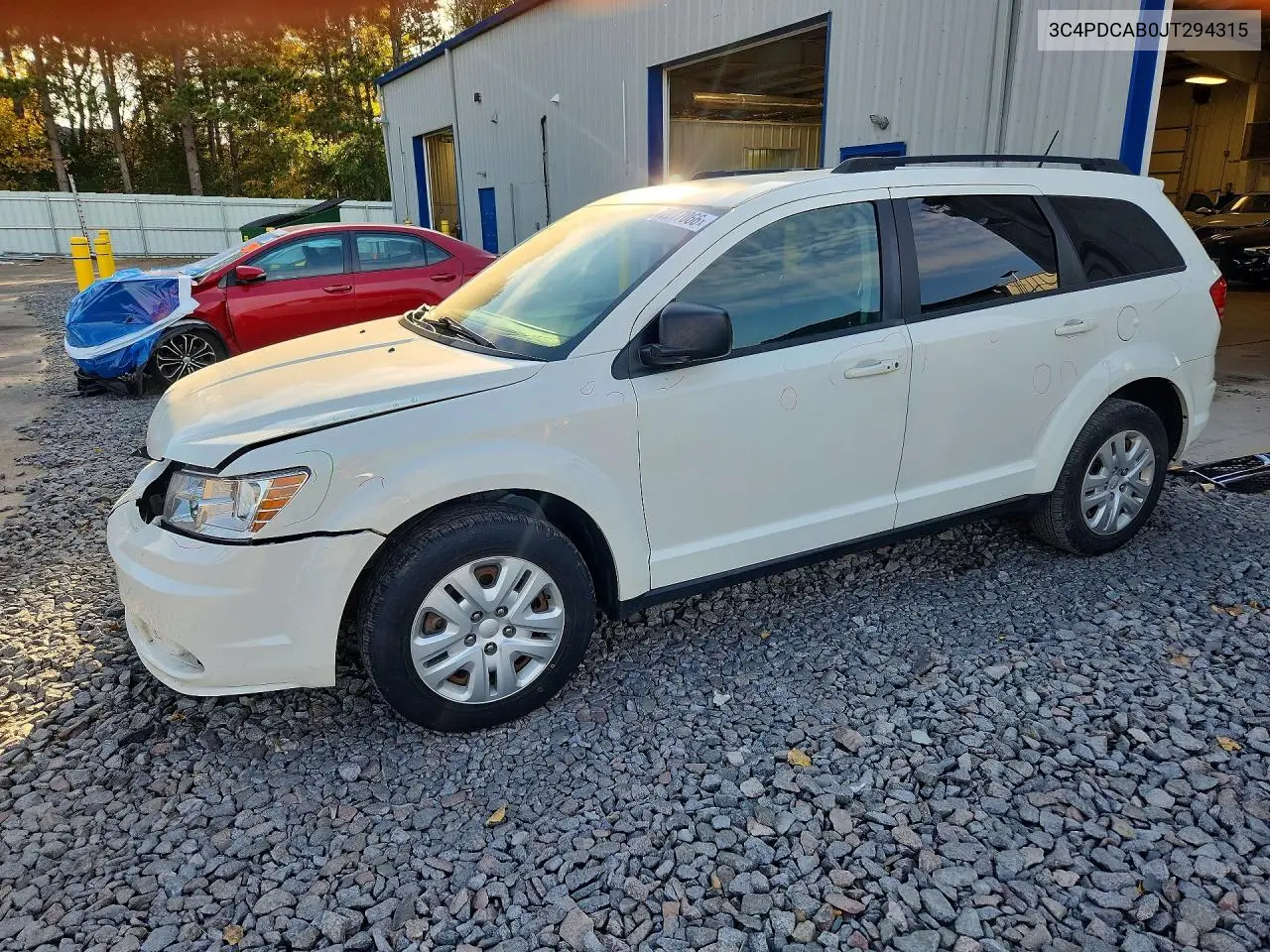 DODGE JOURNEY 2018, VIN 3C4PDCAB0JT294315