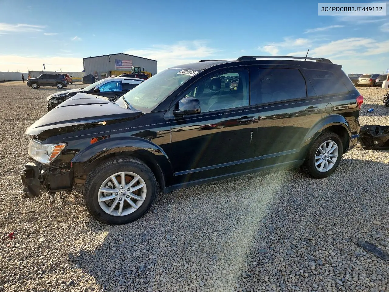 DODGE JOURNEY 2018, VIN 3C4PDCBB3JT449132