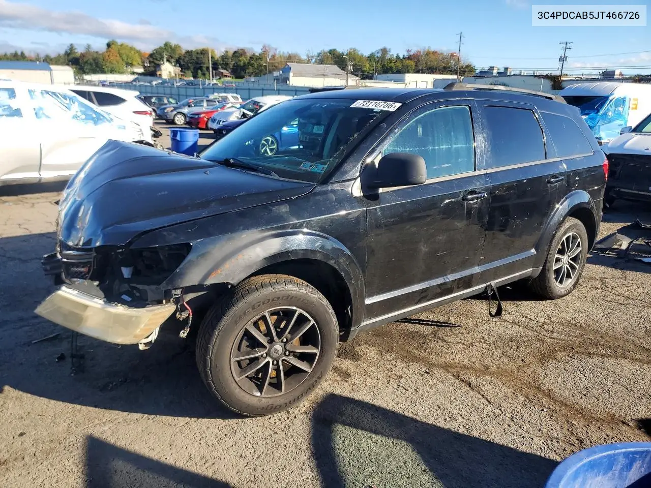 DODGE JOURNEY 2018, VIN 3C4PDCAB5JT466726