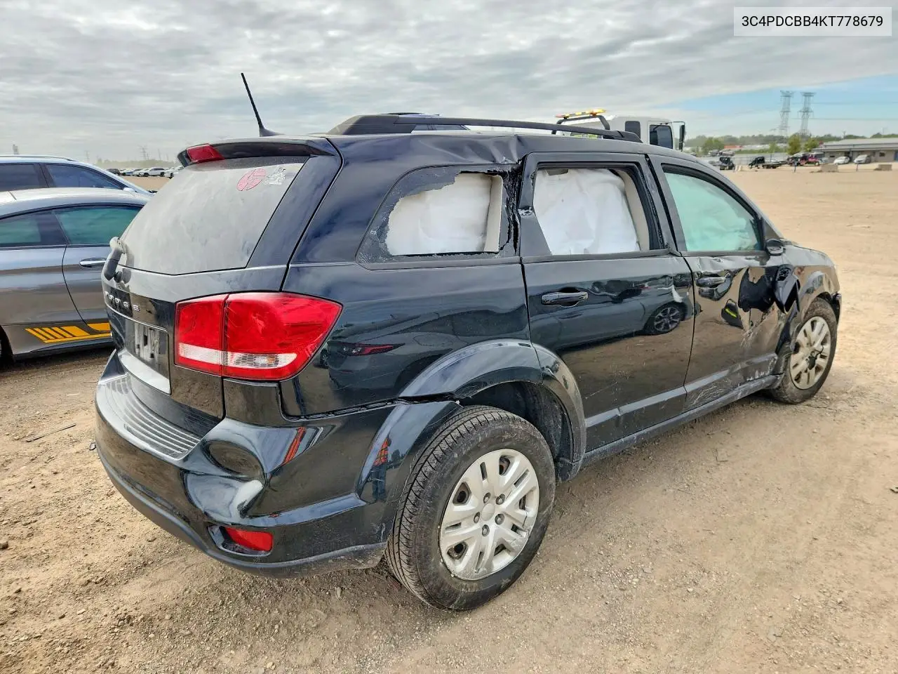 2019 DODGE JOURNEY VIN 3C4PDCBB4KT778679 — фото 3