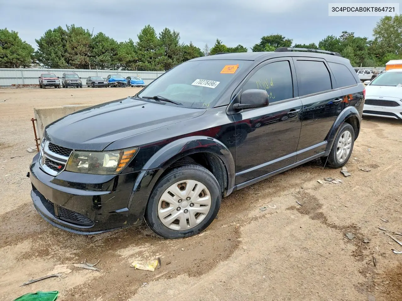DODGE JOURNEY 2019, VIN 3C4PDCAB0KT864721