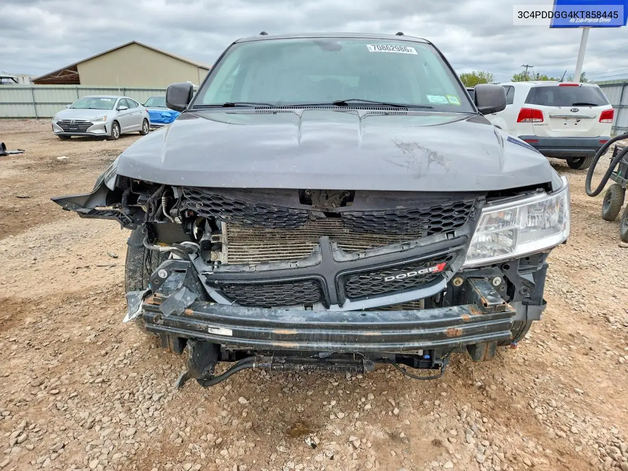 2019 DODGE JOURNEY VIN 3C4PDDGG4KT858445 — фото 5
