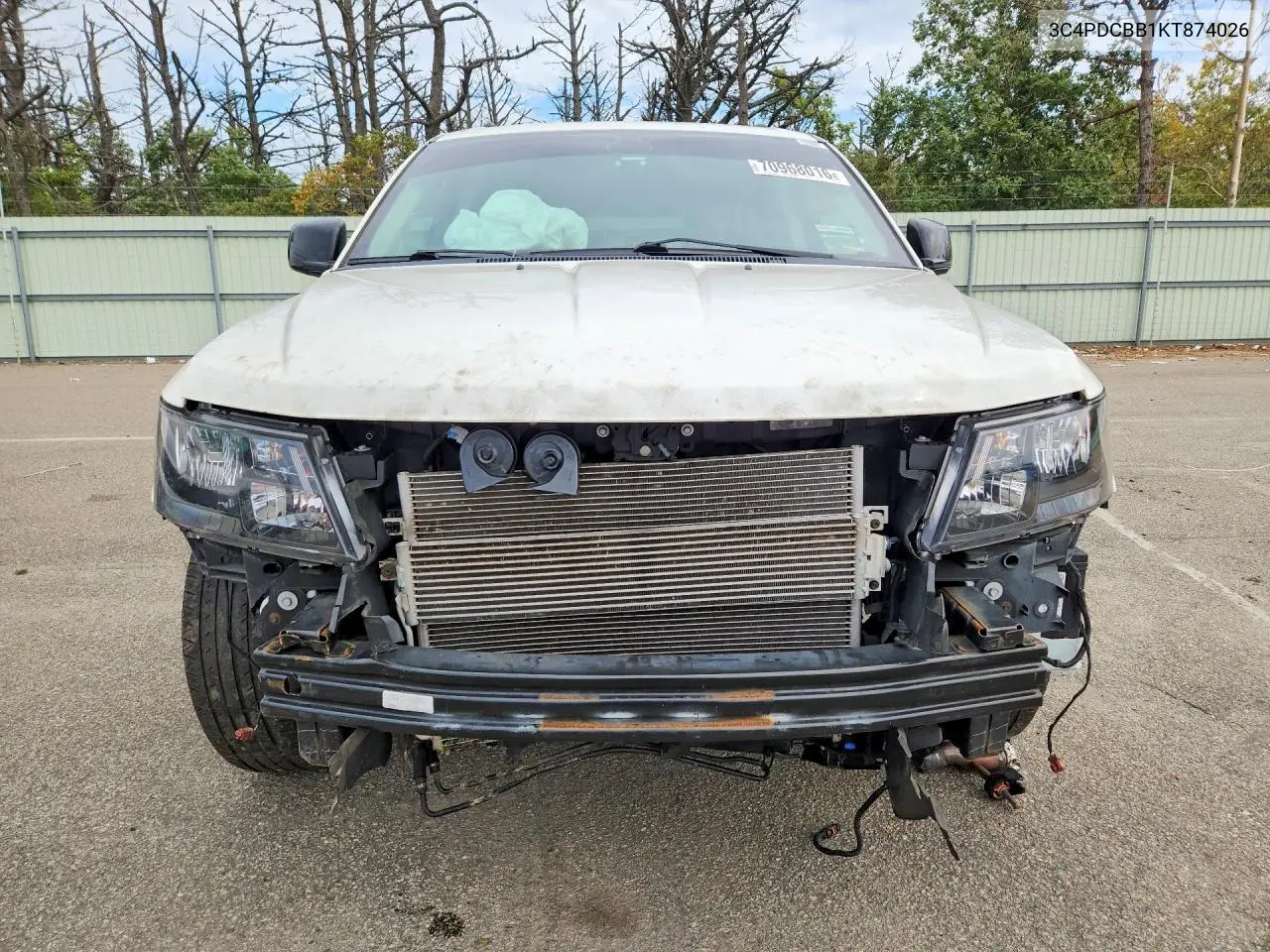 2019 DODGE JOURNEY VIN 3C4PDCBB1KT874026 — фото 5