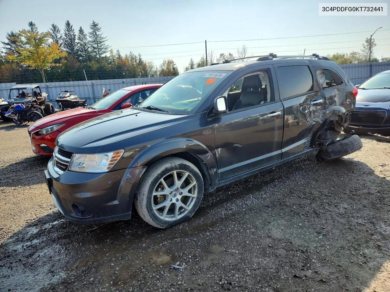 DODGE JOURNEY 2019, VIN 3C4PDDFG0KT732441