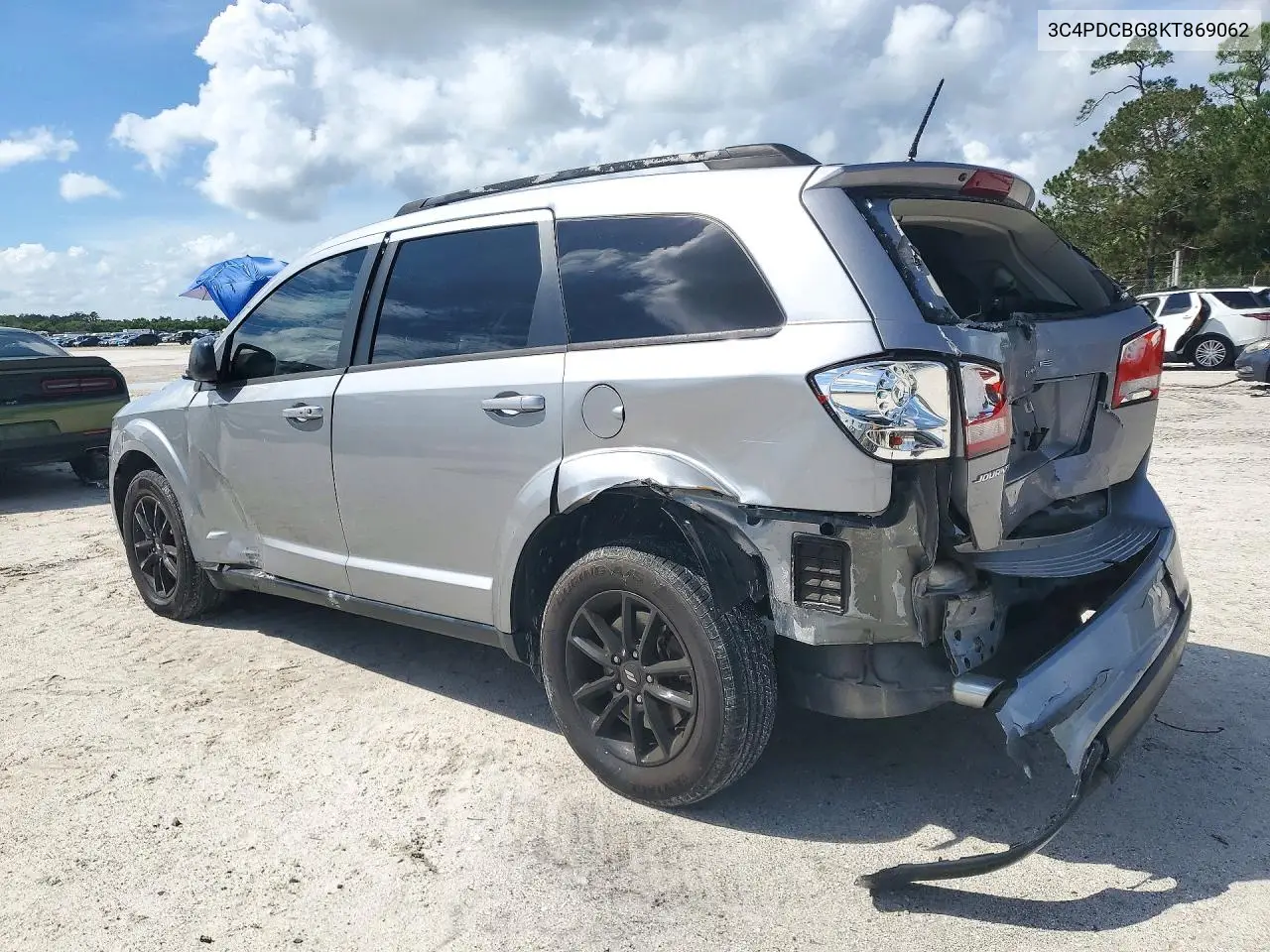 2019 DODGE JOURNEY VIN 3C4PDCBG8KT869062 — фото 2