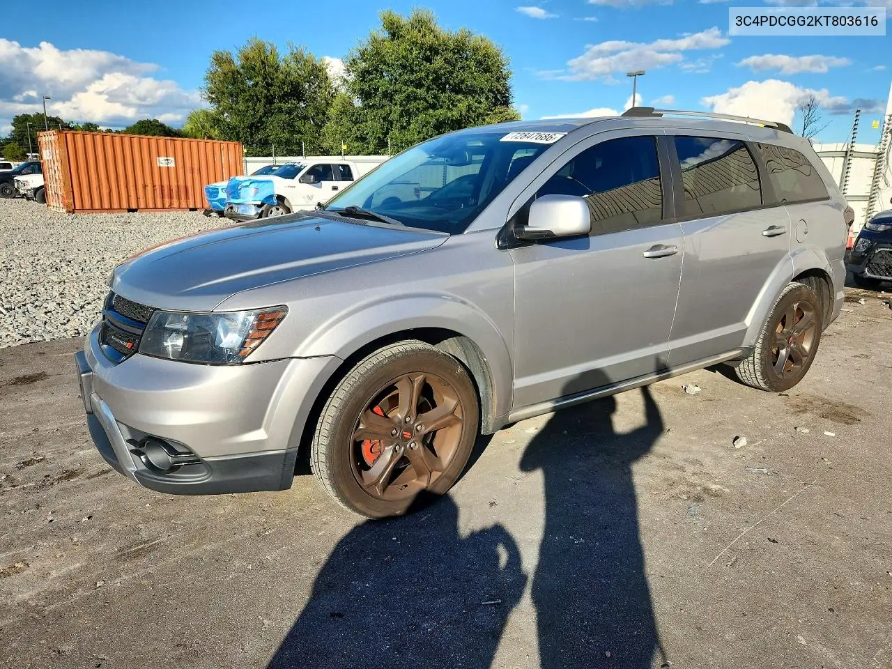 DODGE JOURNEY 2019, VIN 3C4PDCGG2KT803616