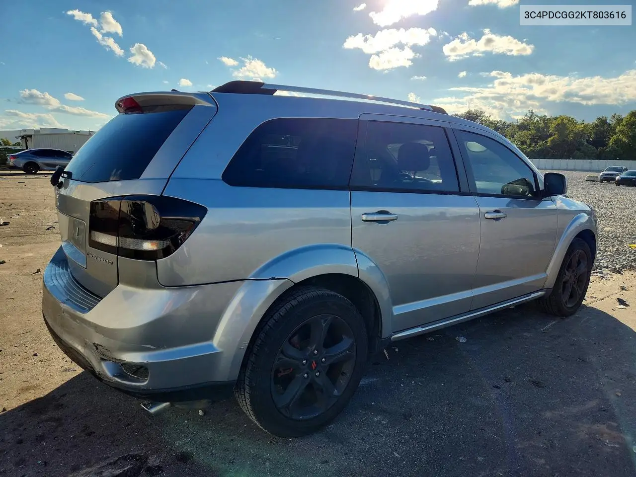 2019 DODGE JOURNEY VIN 3C4PDCGG2KT803616 — фото 3