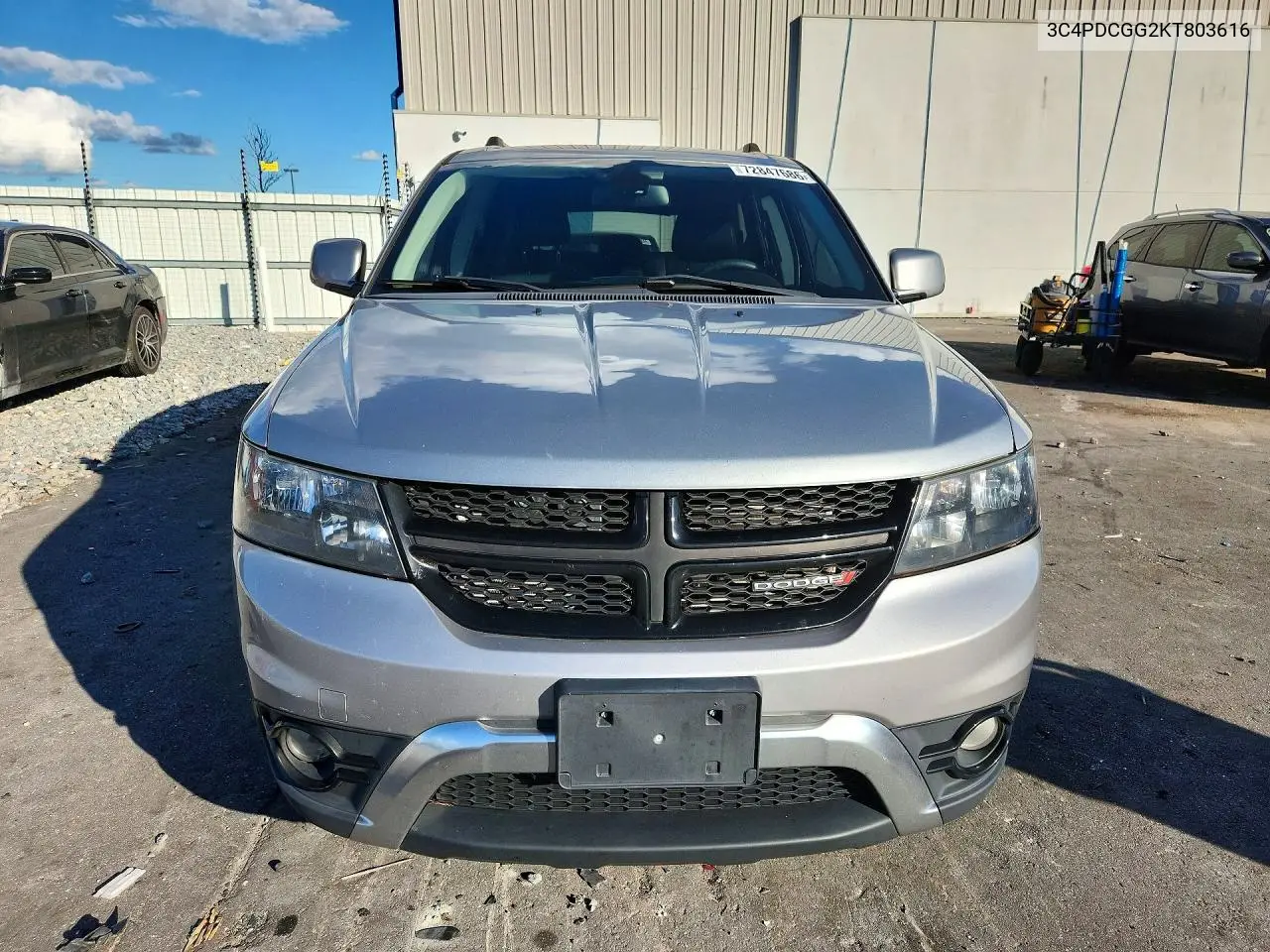 2019 DODGE JOURNEY VIN 3C4PDCGG2KT803616 — фото 5