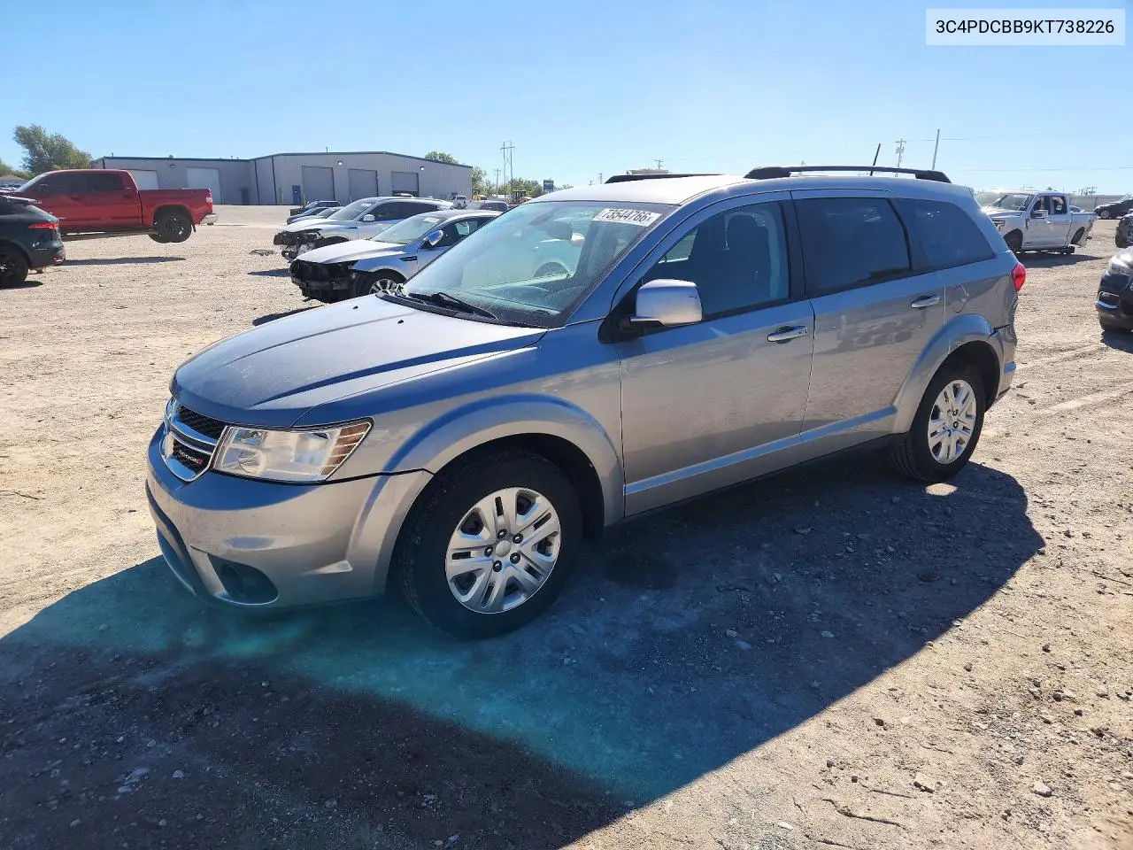 DODGE JOURNEY 2019, VIN 3C4PDCBB9KT738226