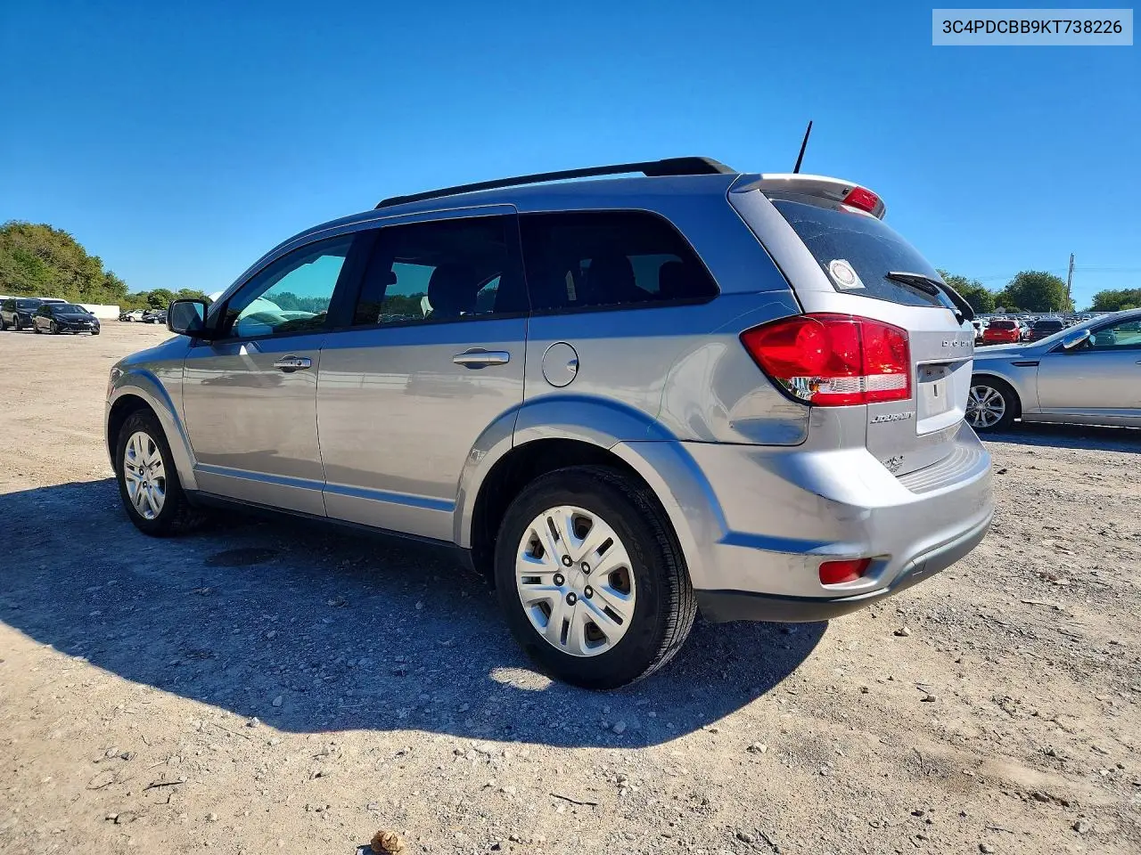 2019 DODGE JOURNEY VIN 3C4PDCBB9KT738226 — фото 2