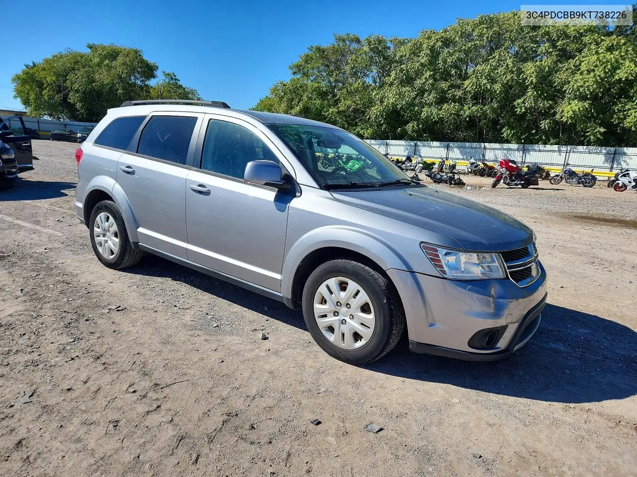 2019 DODGE JOURNEY VIN 3C4PDCBB9KT738226 — фото 4