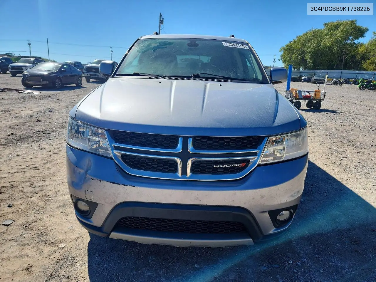 2019 DODGE JOURNEY VIN 3C4PDCBB9KT738226 — фото 5
