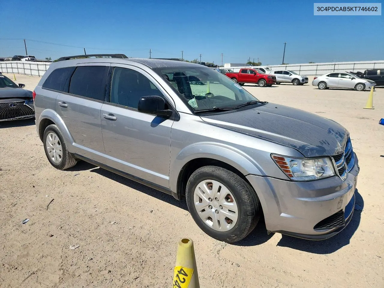 2019 DODGE JOURNEY VIN 3C4PDCAB5KT746602 — фото 4