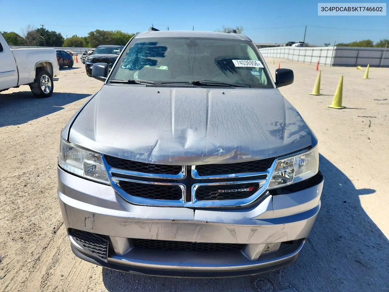 2019 DODGE JOURNEY VIN 3C4PDCAB5KT746602 — фото 5
