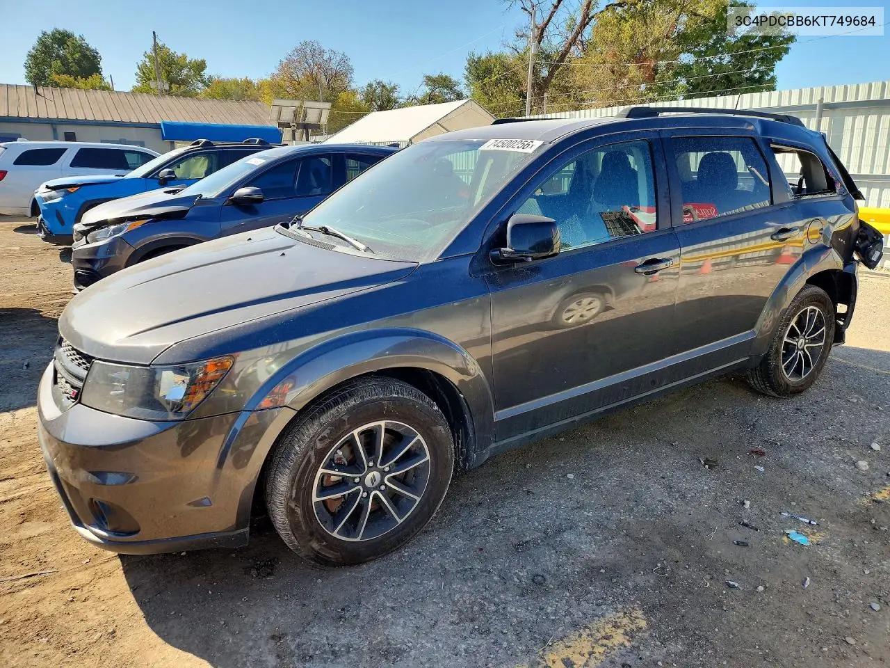 DODGE JOURNEY 2019, VIN 3C4PDCBB6KT749684