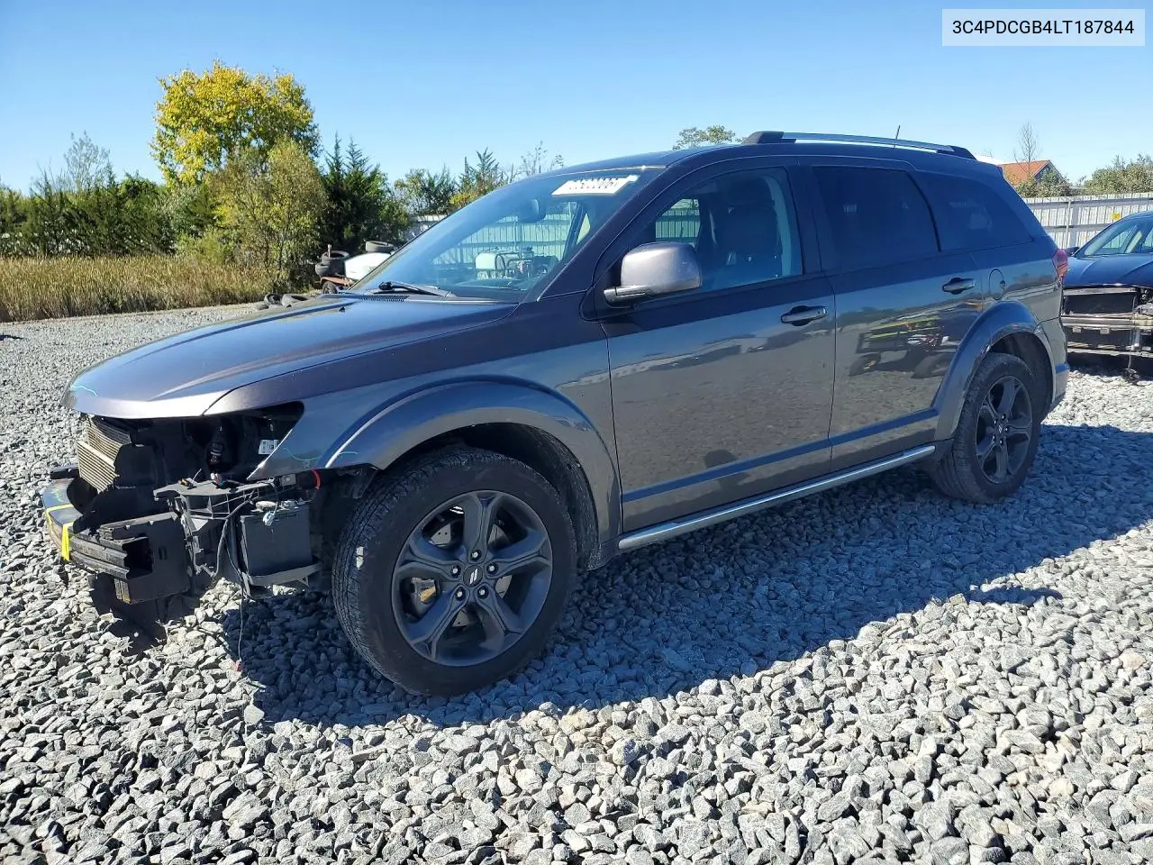 2020 DODGE JOURNEY VIN 3C4PDCGB4LT187844 — фото 1