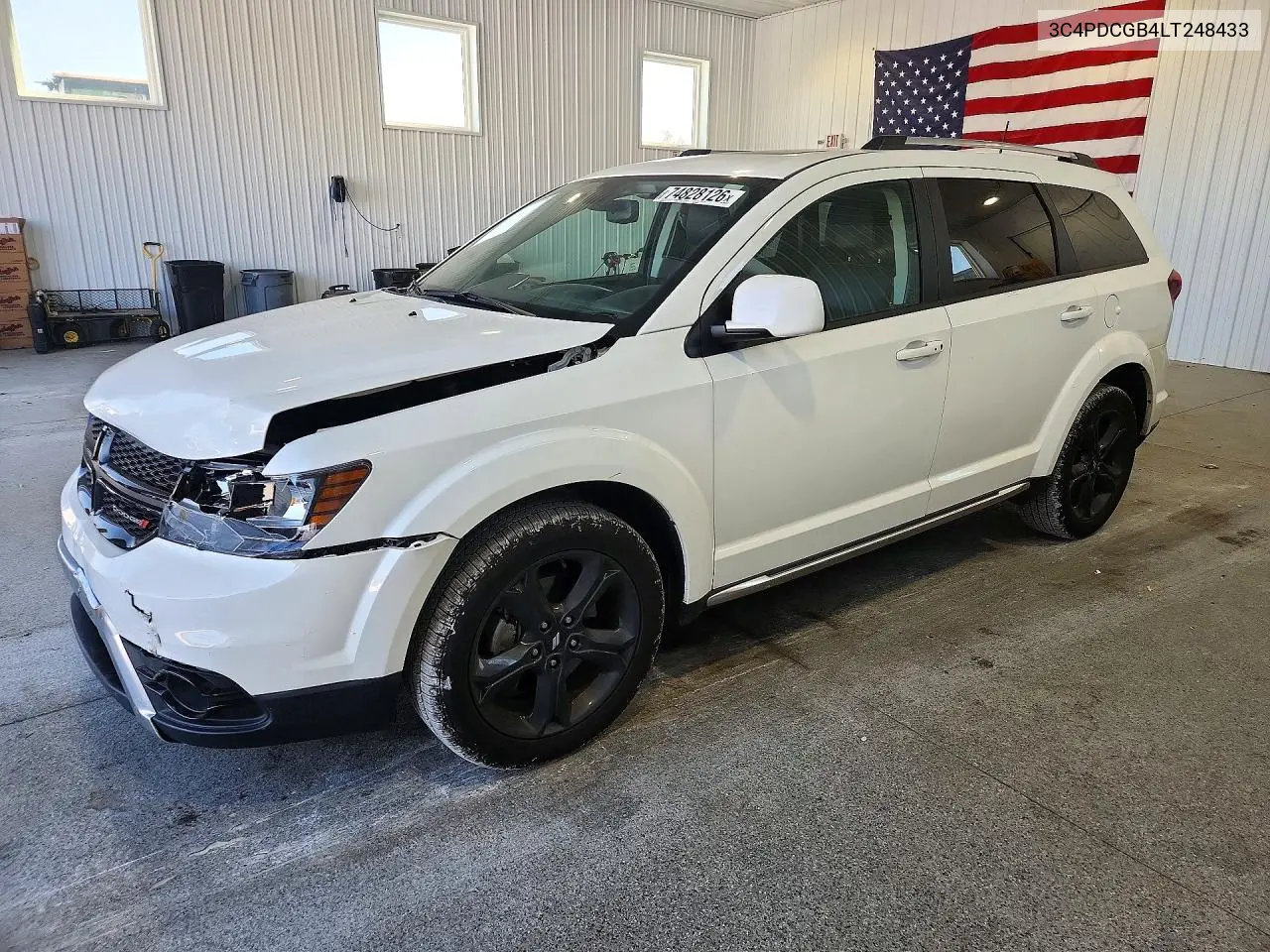 DODGE JOURNEY 2020, VIN 3C4PDCGB4LT248433