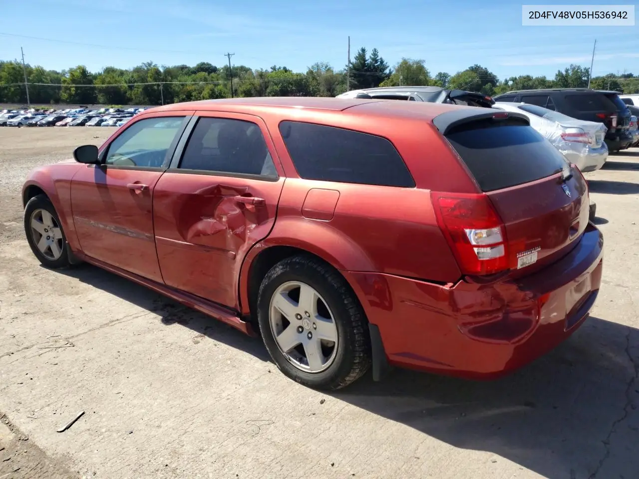 2005 DODGE MAGNUM VIN 2D4FV48V05H536942 — фото 2