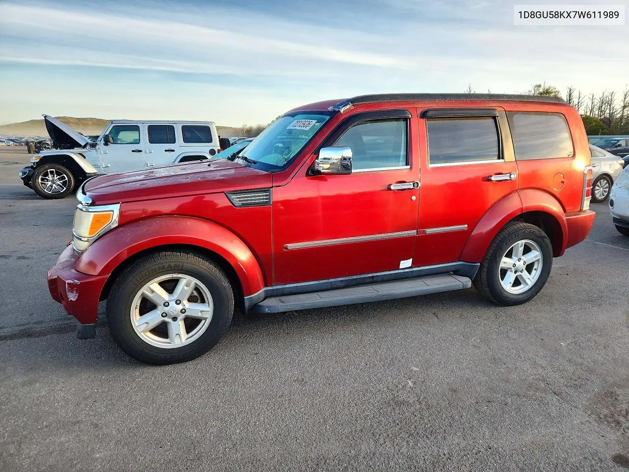 DODGE NITRO 2007, VIN 1D8GU58KX7W611989