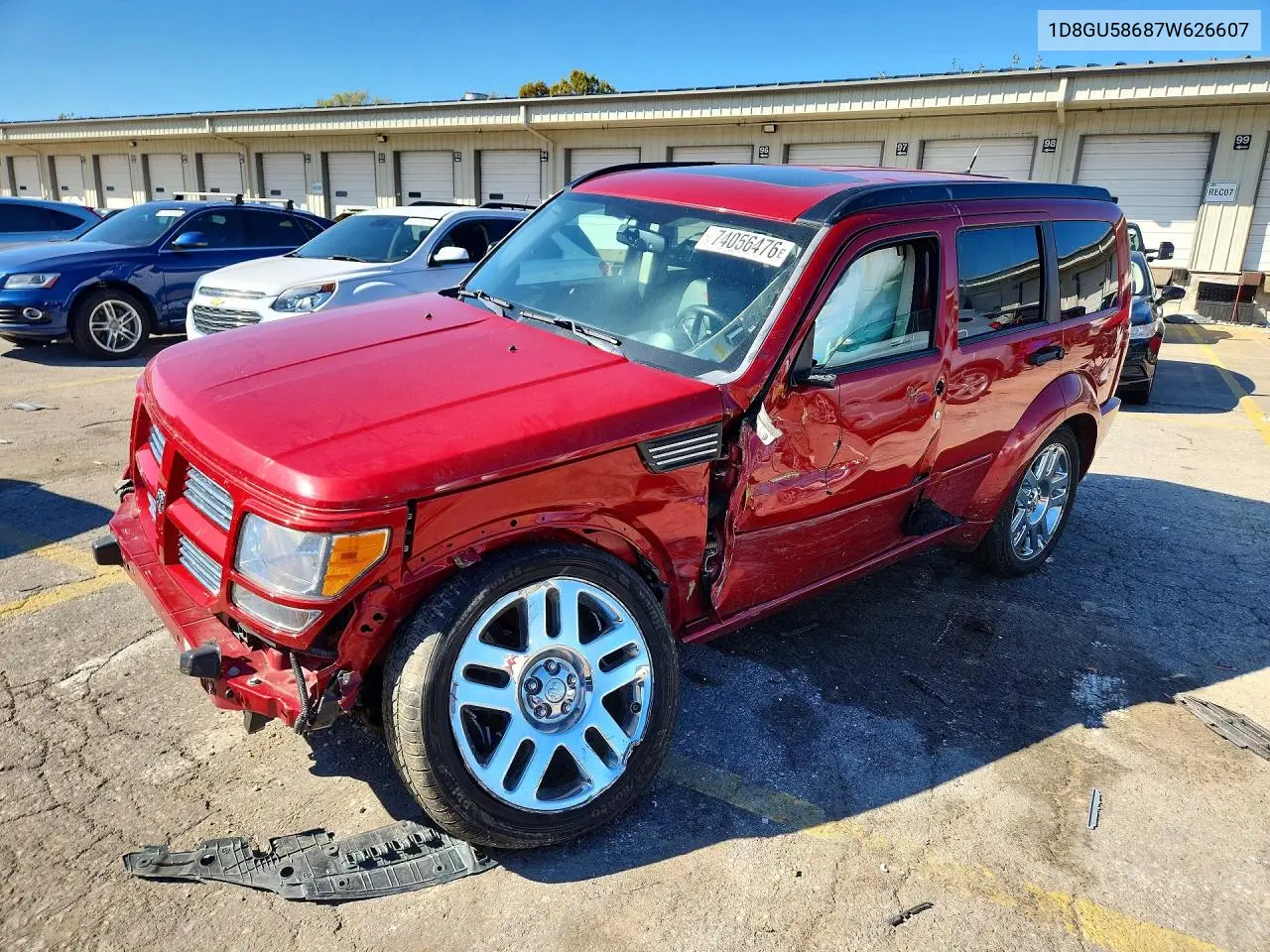 DODGE NITRO 2007, VIN 1D8GU58687W626607