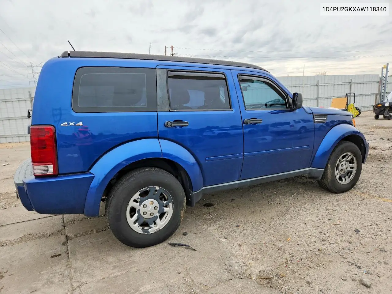 2010 DODGE NITRO VIN 1D4PU2GKXAW118340 — фото 3