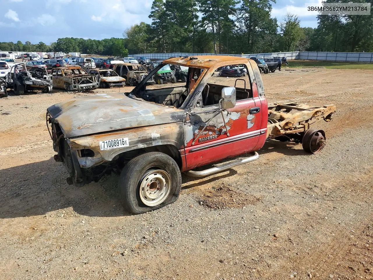 DODGE RAM 2000, VIN 3B6MF3662YM213784