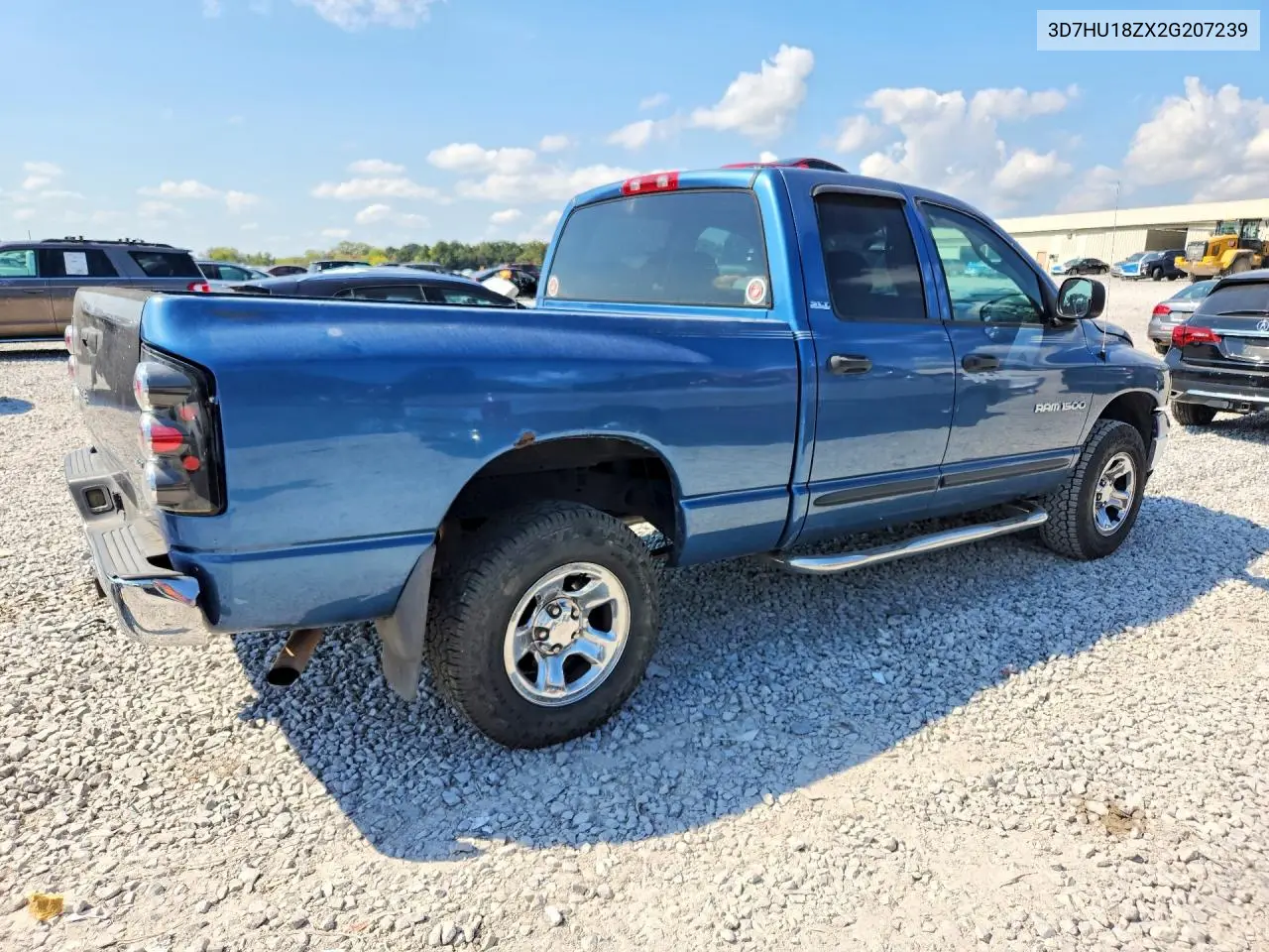 2002 DODGE RAM VIN 3D7HU18ZX2G207239 — фото 3