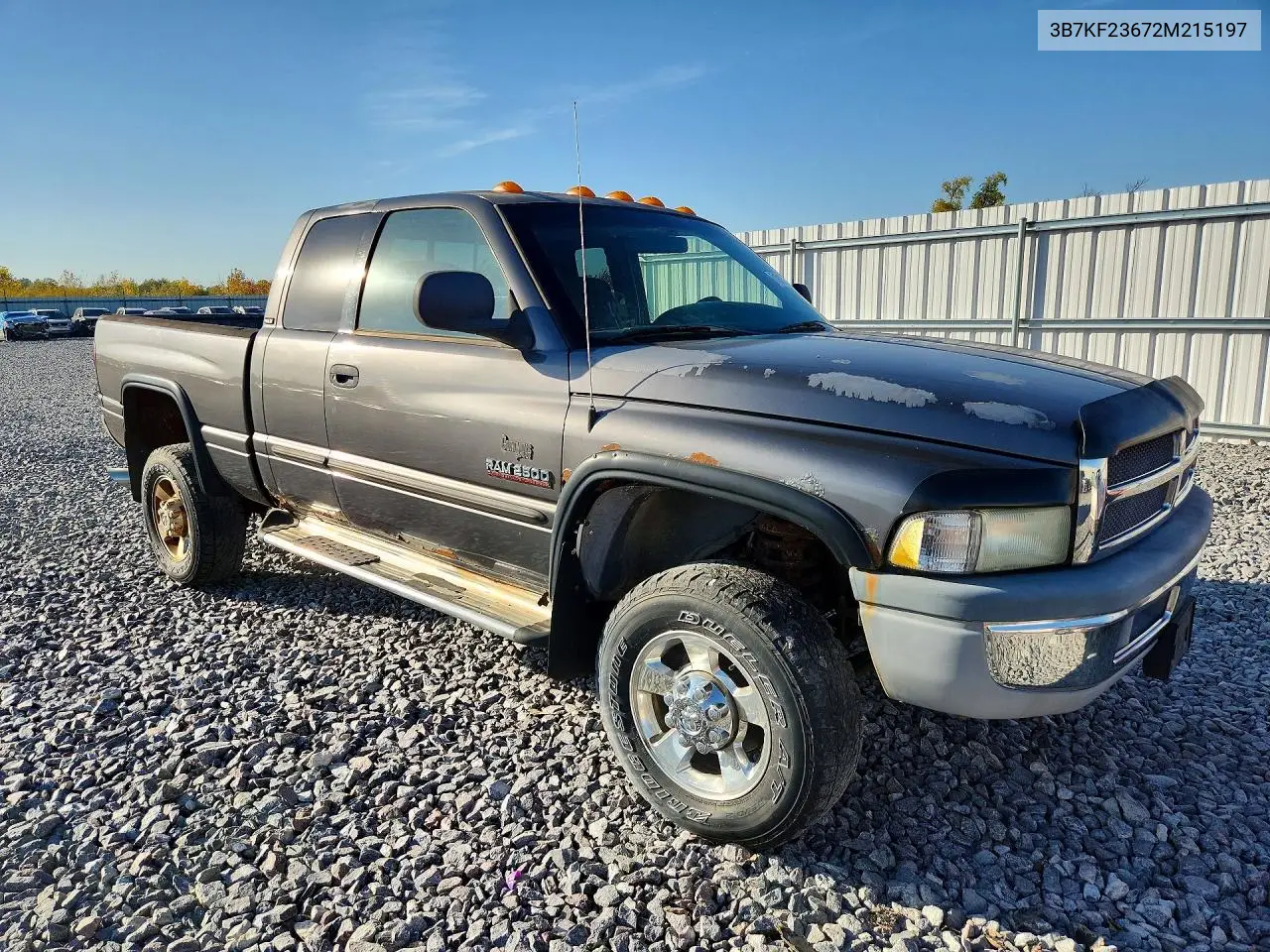 2002 DODGE RAM VIN 3B7KF23672M215197 — фото 4