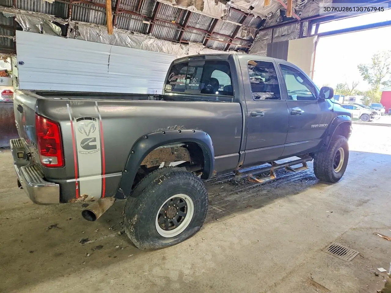 2003 DODGE RAM VIN 3D7KU28613G767945 — фото 3