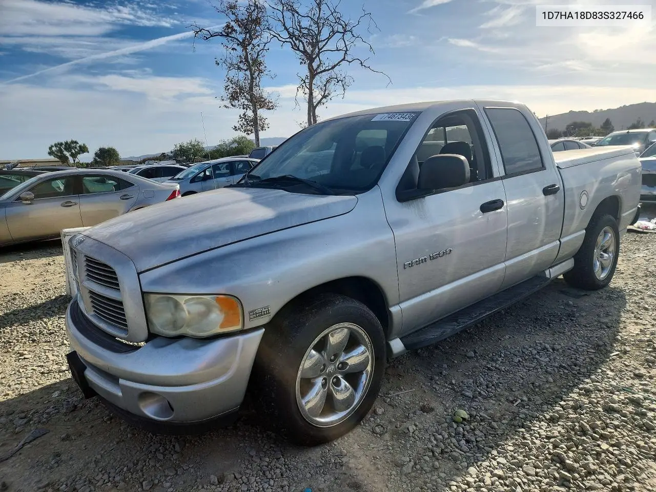 DODGE RAM 2003, VIN 1D7HA18D83S327466