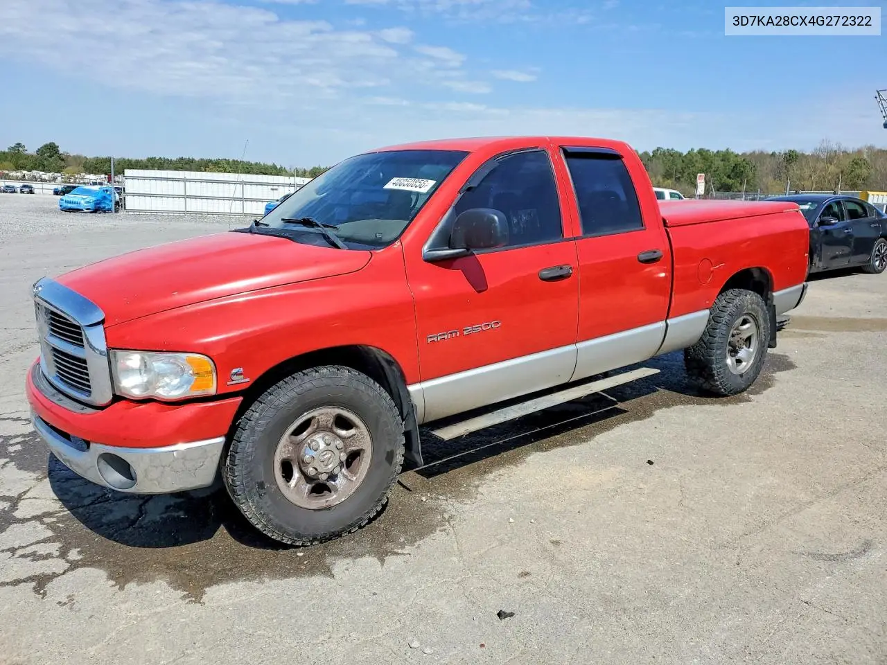 DODGE RAM 2004, VIN 3D7KA28CX4G272322