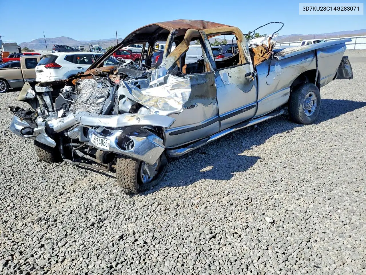 DODGE RAM 2004, VIN 3D7KU28C14G283071