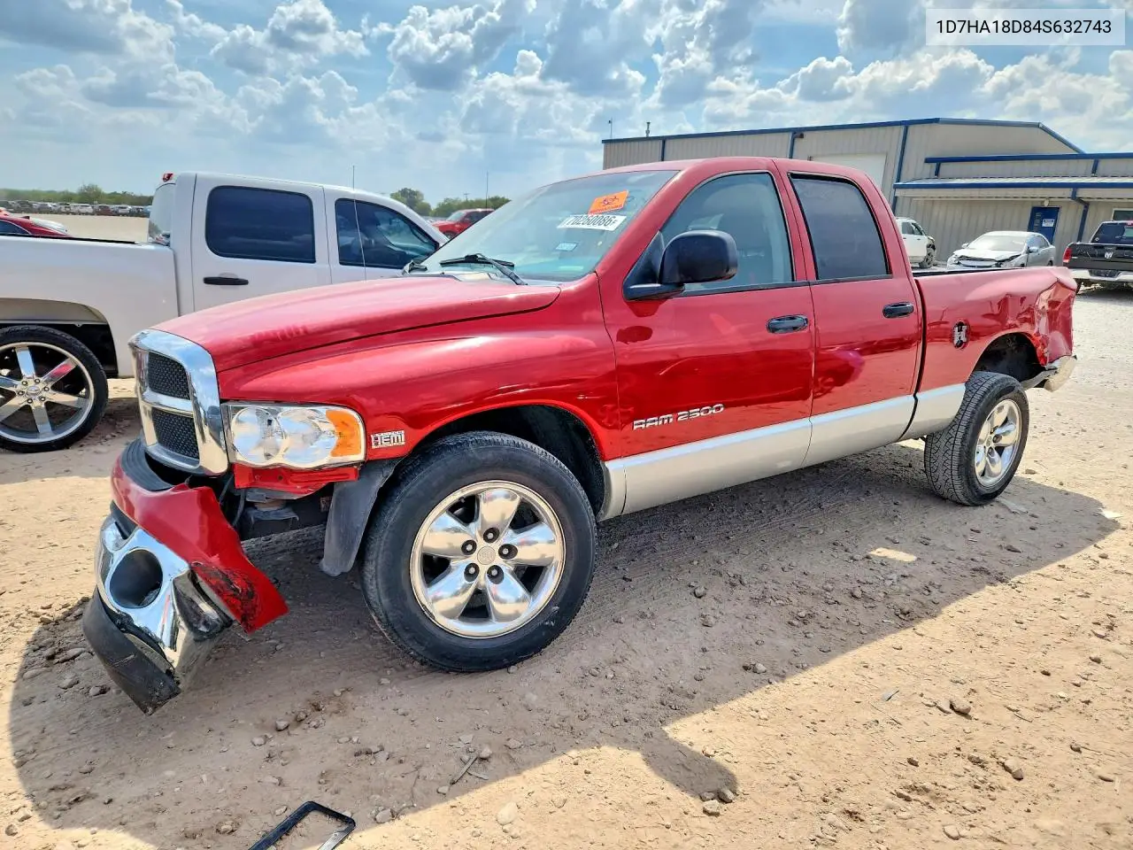 DODGE RAM 2004, VIN 1D7HA18D84S632743