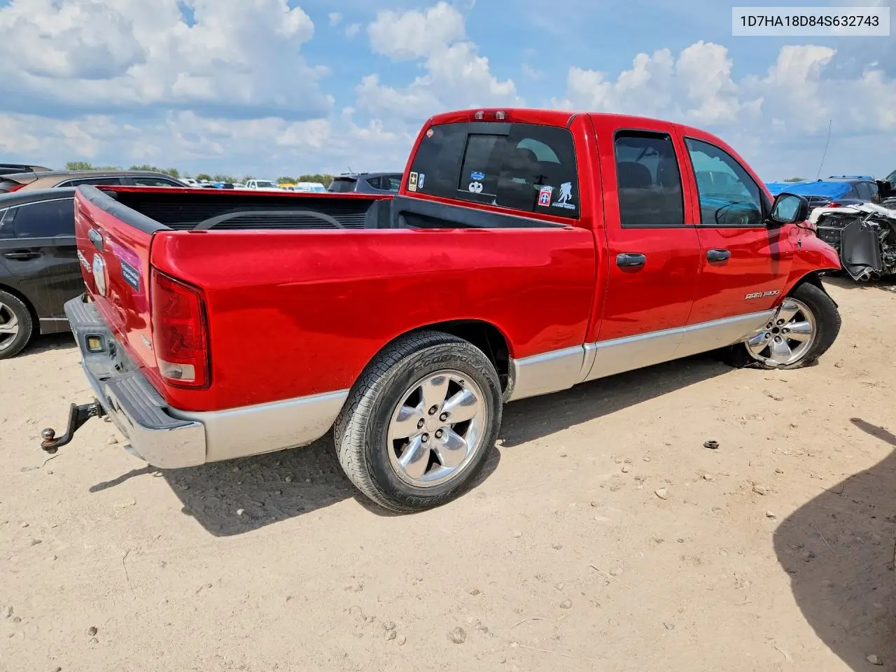 2004 DODGE RAM VIN 1D7HA18D84S632743 — фото 3