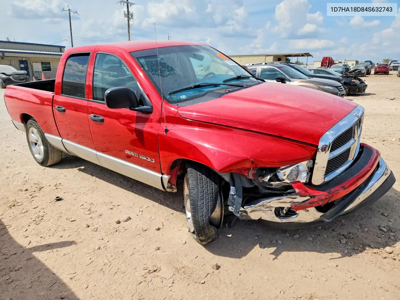 2004 DODGE RAM VIN 1D7HA18D84S632743 — фото 4