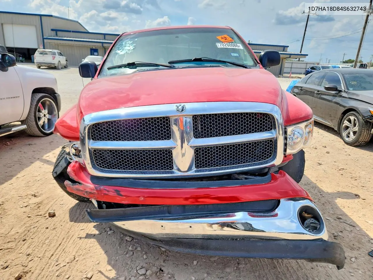 2004 DODGE RAM VIN 1D7HA18D84S632743 — фото 5