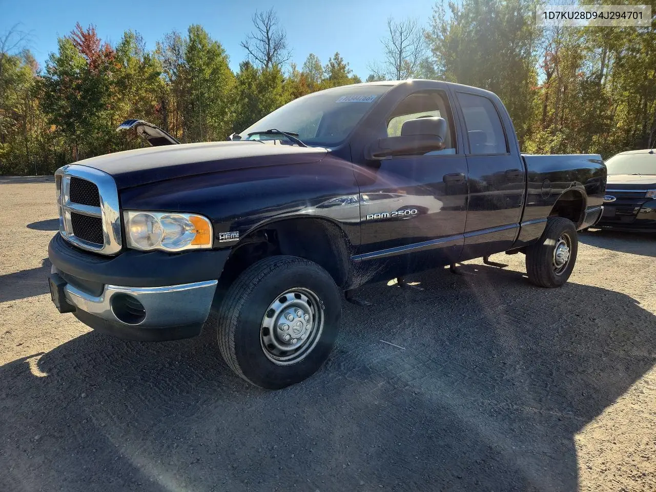DODGE RAM 2004, VIN 1D7KU28D94J294701