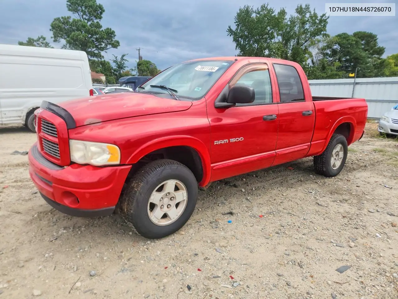 DODGE RAM 2004, VIN 1D7HU18N44S726070