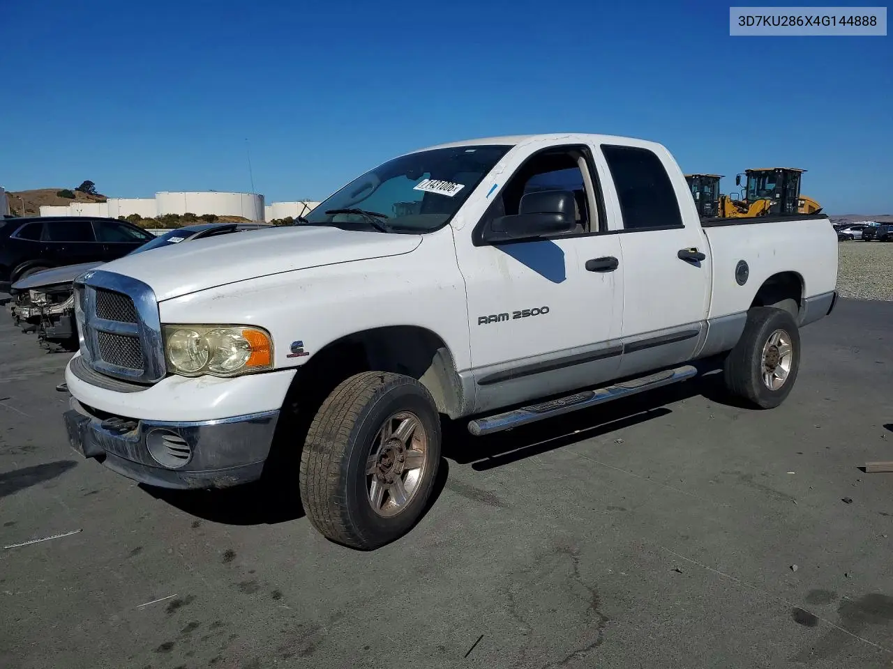DODGE RAM 2004, VIN 3D7KU286X4G144888