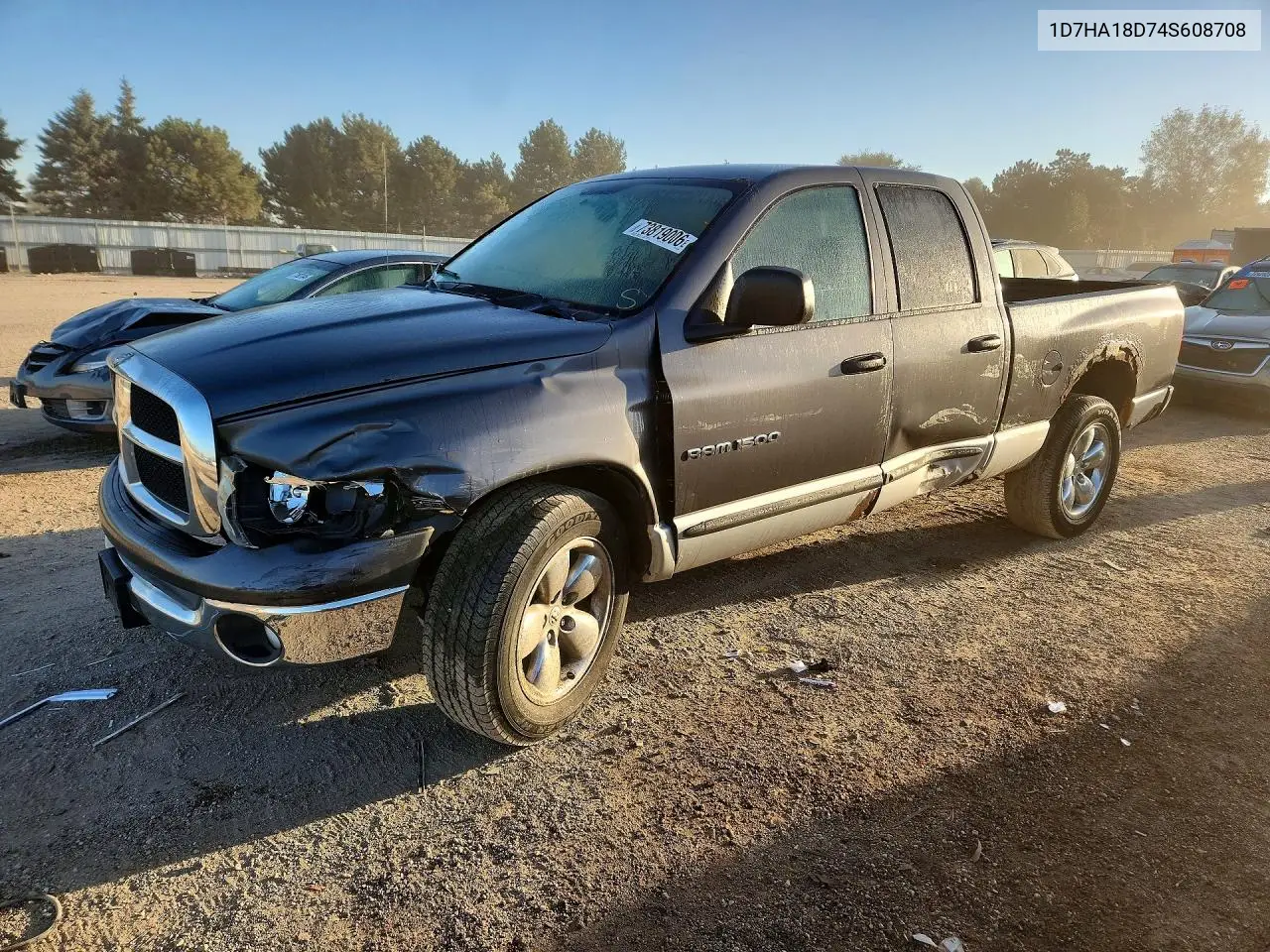 DODGE RAM 2004, VIN 1D7HA18D74S608708