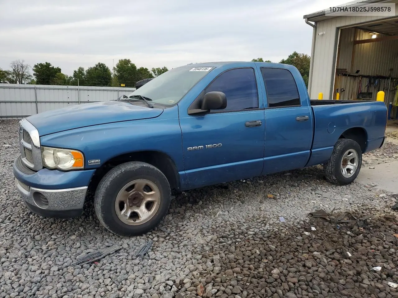 DODGE RAM 2005, VIN 1D7HA18D25J598578