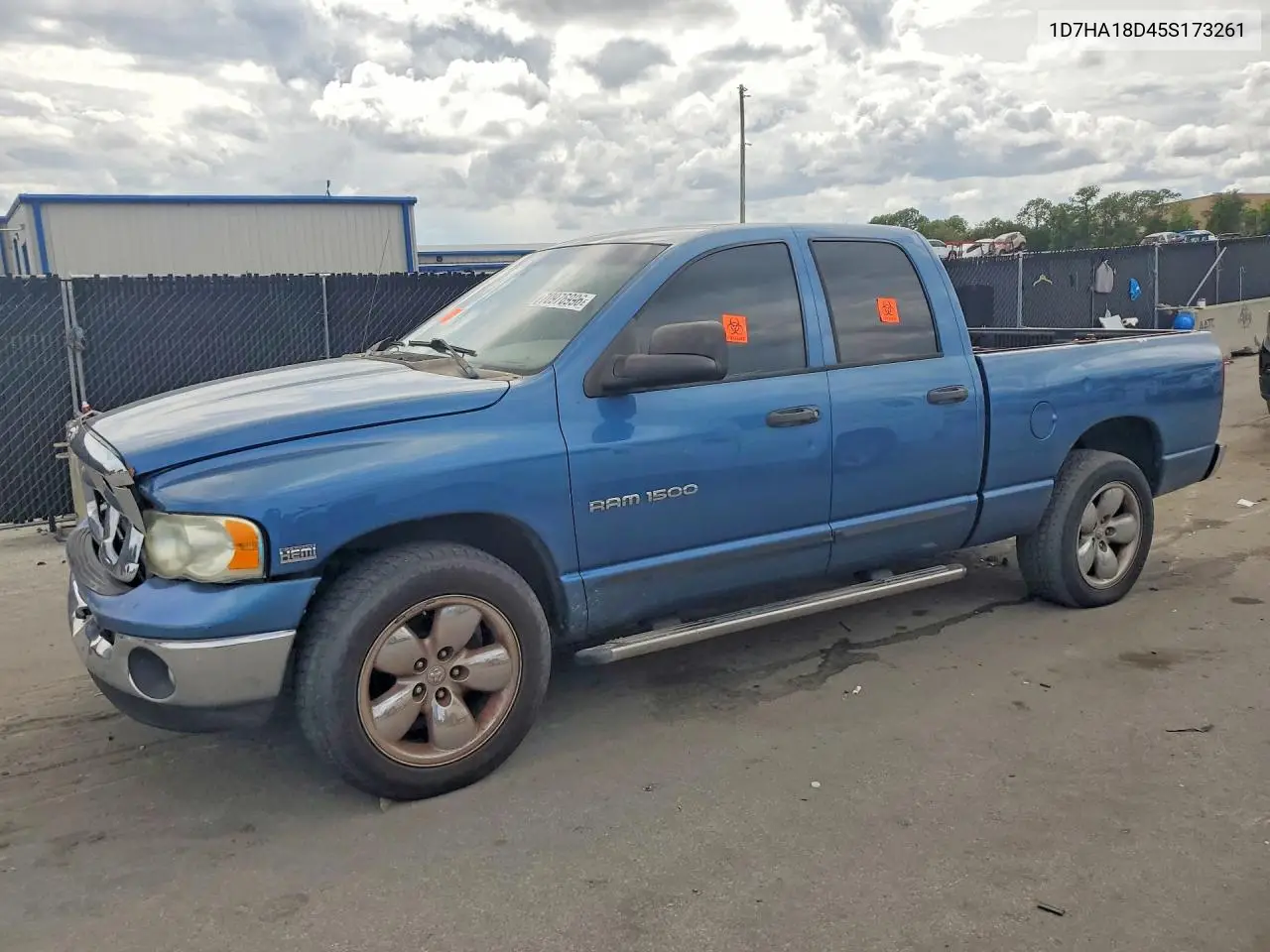 DODGE RAM 2005, VIN 1D7HA18D45S173261
