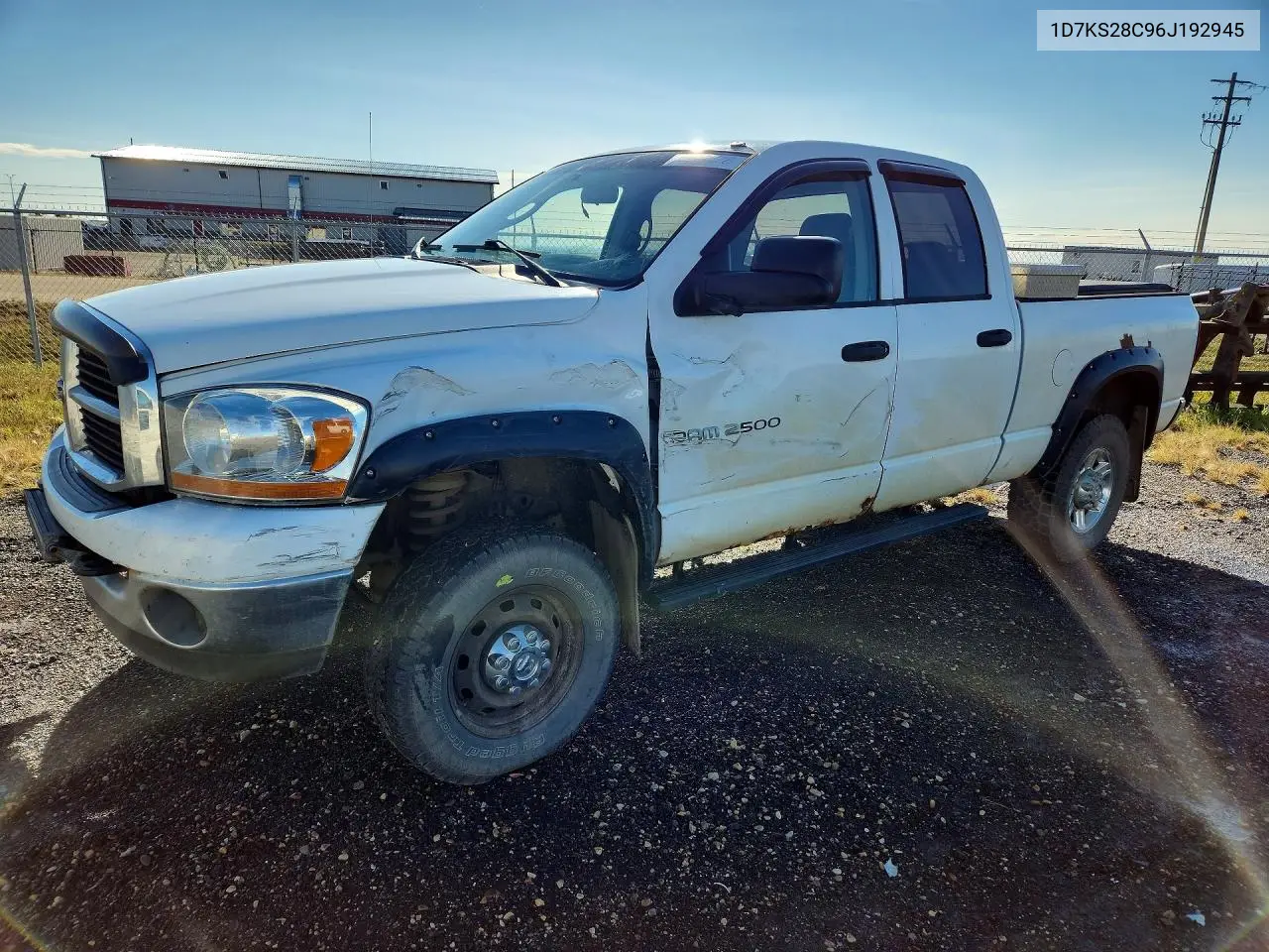 DODGE RAM 2006, VIN 1D7KS28C96J192945