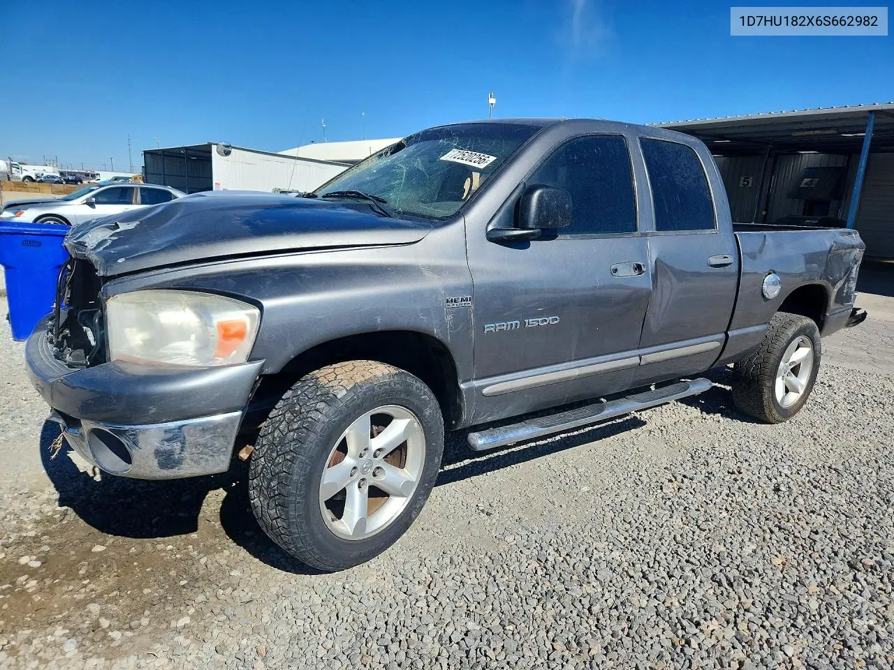DODGE RAM 2006, VIN 1D7HU182X6S662982