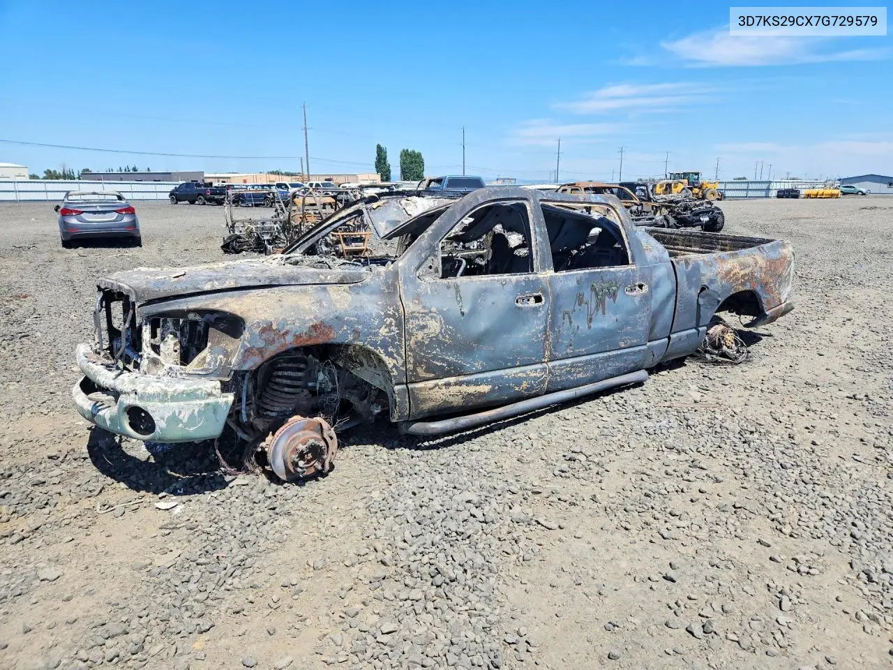 DODGE RAM 2007, VIN 3D7KS29CX7G729579