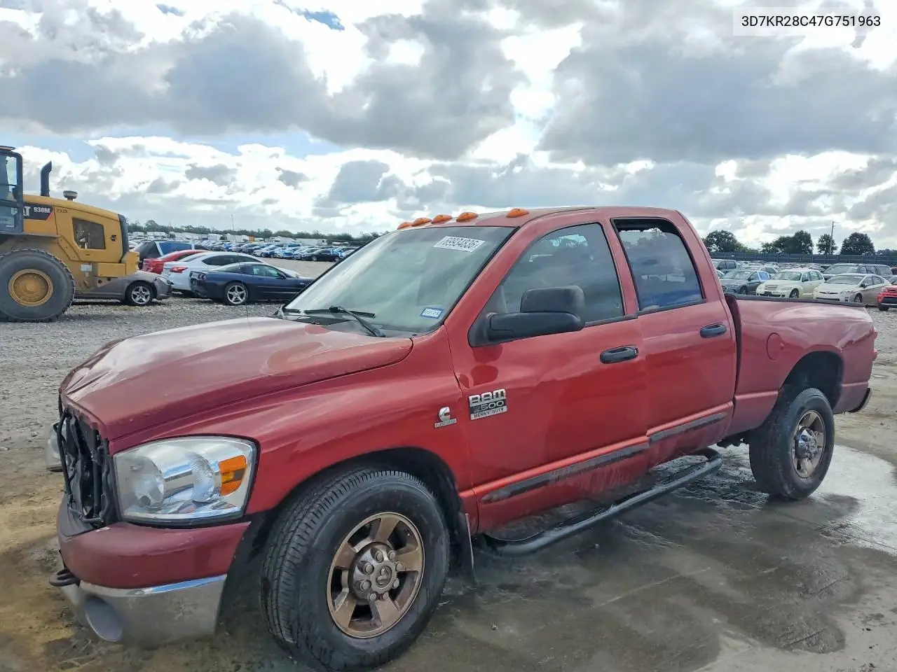 DODGE RAM 2007, VIN 3D7KR28C47G751963