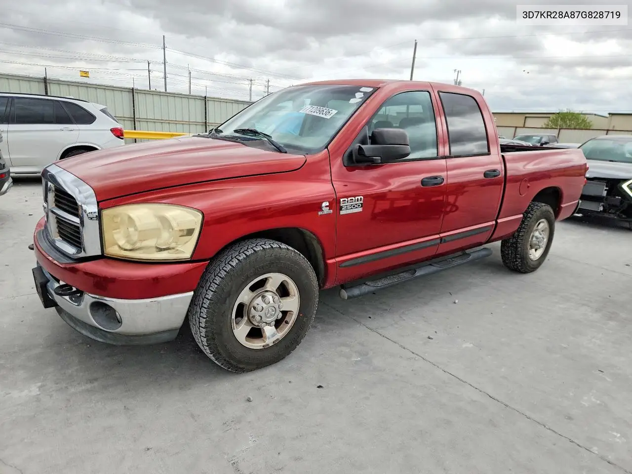 DODGE RAM 2007, VIN 3D7KR28A87G828719