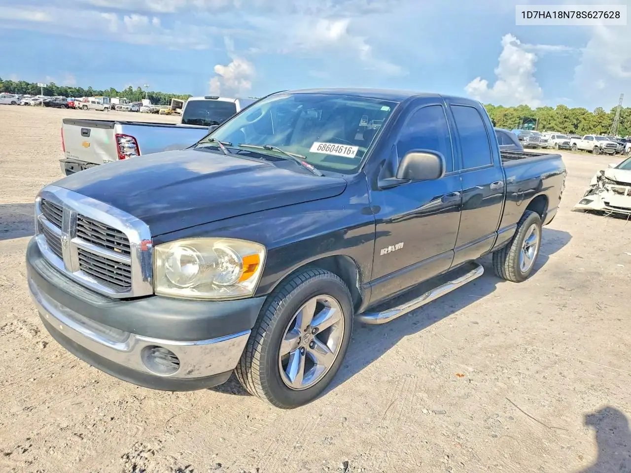DODGE RAM 2008, VIN 1D7HA18N78S627628